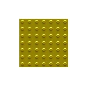 Hissedilebilir Yüzey,Görme Engelli Yürüme Yüzeyleri ,Yürüme işaretlemeleri Uyarıcı Tip (Sarı) 40x40 cm